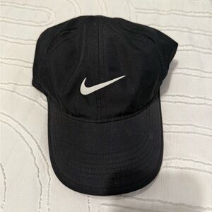 Nike Black Cap with White Logo